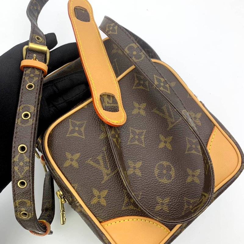 Louis Vuitton 老花雙層相機包，LV經典包，路易威登，麻將包，側背包，斜背包，二手真品，正品，現貨，免運-18