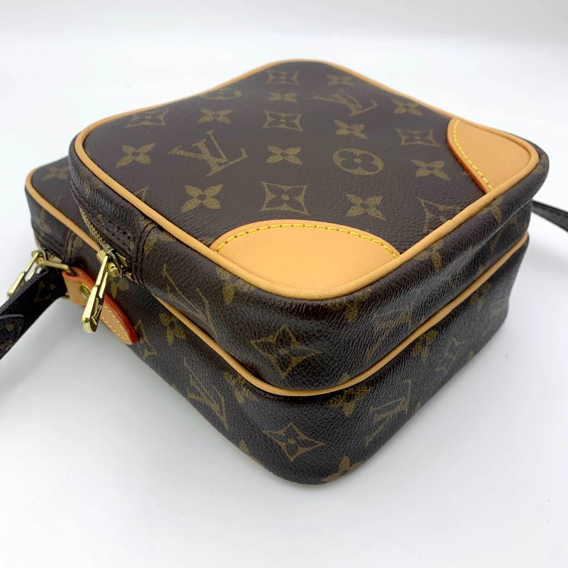 Louis Vuitton 老花雙層相機包，LV經典包，路易威登，麻將包，側背包，斜背包，二手真品，正品，現貨，免運-20