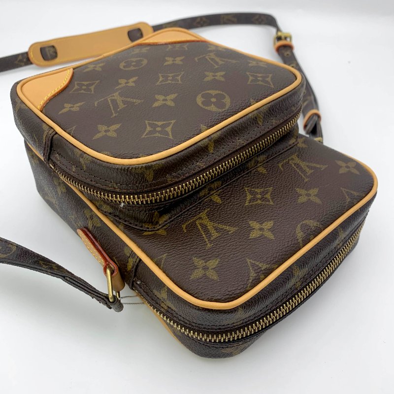 Louis Vuitton 老花雙層相機包，LV經典包，路易威登，麻將包，側背包，斜背包，二手真品，正品，現貨，免運-22