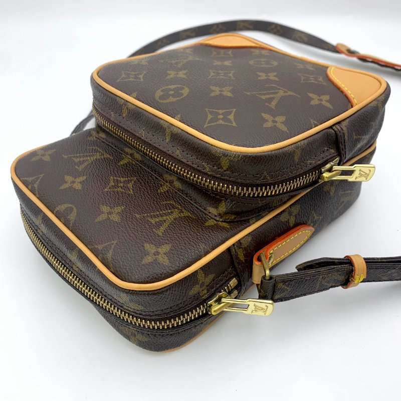 Louis Vuitton 老花雙層相機包，LV經典包，路易威登，麻將包，側背包，斜背包，二手真品，正品，現貨，免運-23