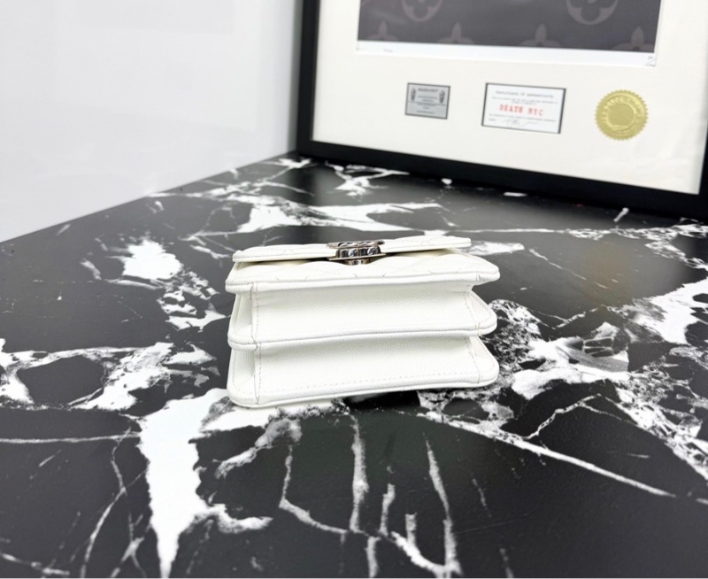 【97新 ✨ 全網最低價！】香奈兒Chanel Kelly mini 白銀 琺瑯手柄 荔枝皮（下單前先詢問庫存❗️）-9