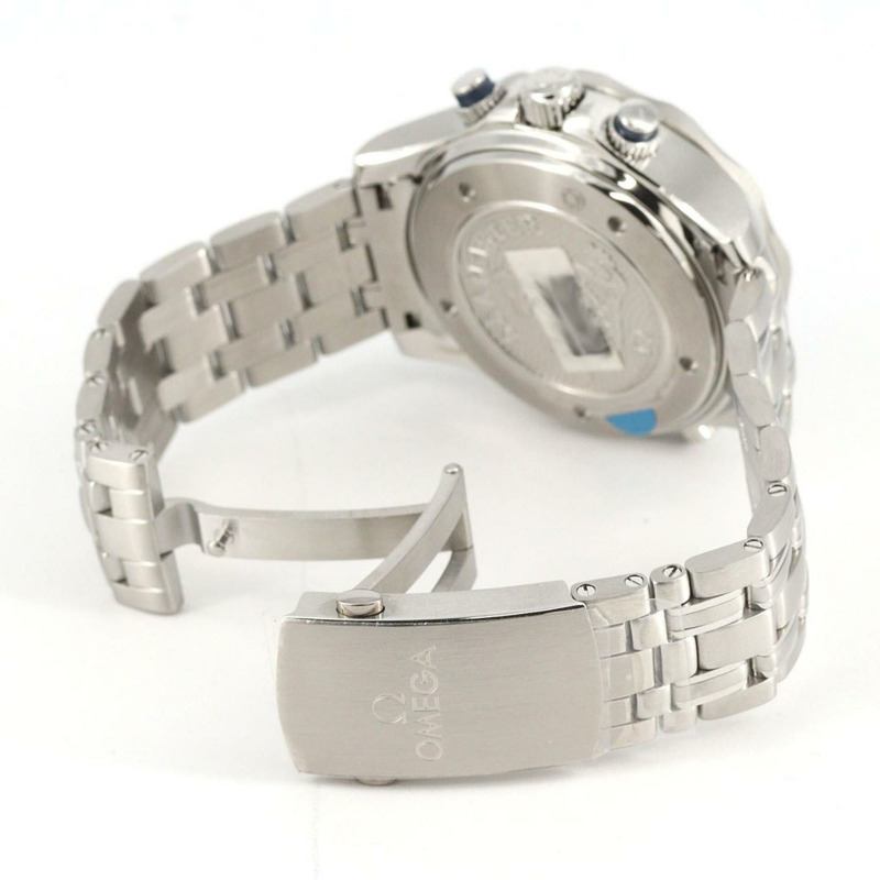 歐米茄海馬系列300公尺潛水錶GMT計時碼錶 212.30.44.52.03.001 不鏽鋼自動腕錶-6