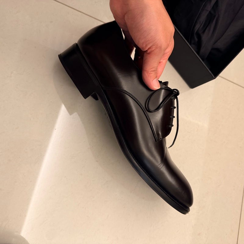 YSL Saint Laurent 男士小牛皮皮鞋-5