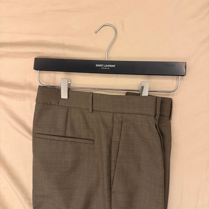 YSL saint laurent 羊毛西裝長褲-1