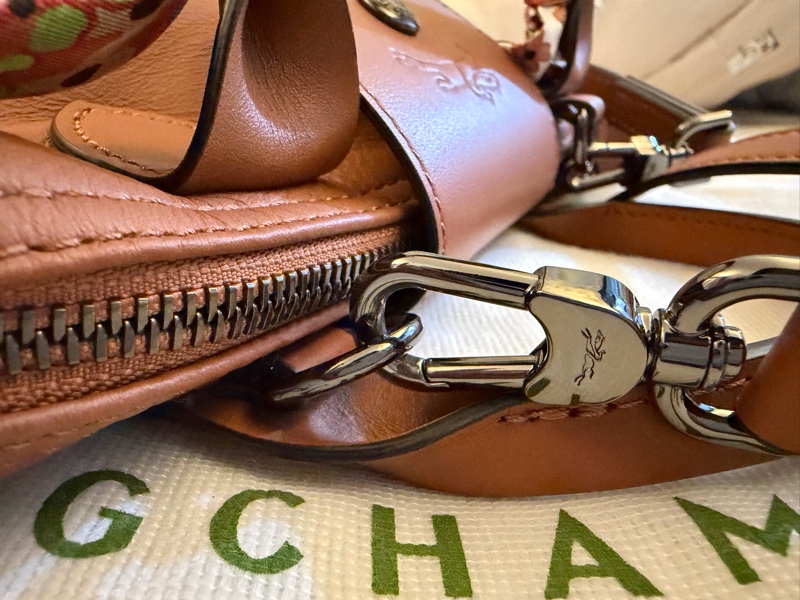 Longchamp LE PLIAGE XTRA 手提包 XS 腰果色 - 皮革+long champ 絲巾-3