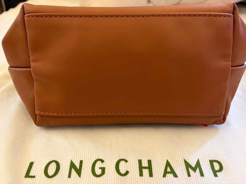 Longchamp LE PLIAGE XTRA 手提包 XS 腰果色 - 皮革+long champ 絲巾-6