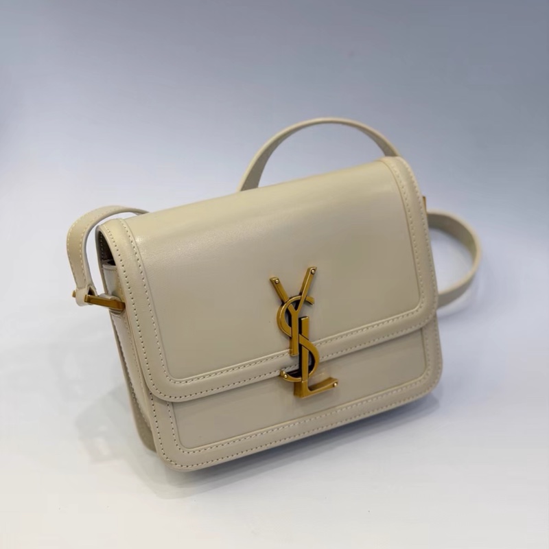 YSL 白金光面牛皮豆腐包小號 Solferino-1