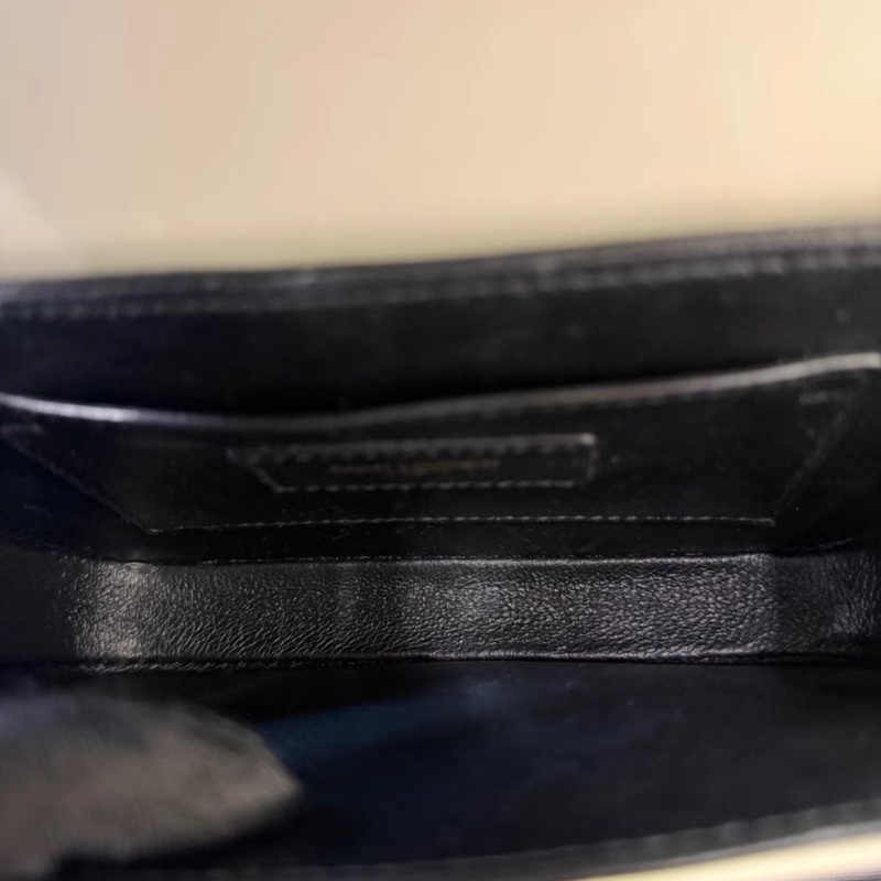 YSL 白金光面牛皮豆腐包小號 Solferino-5