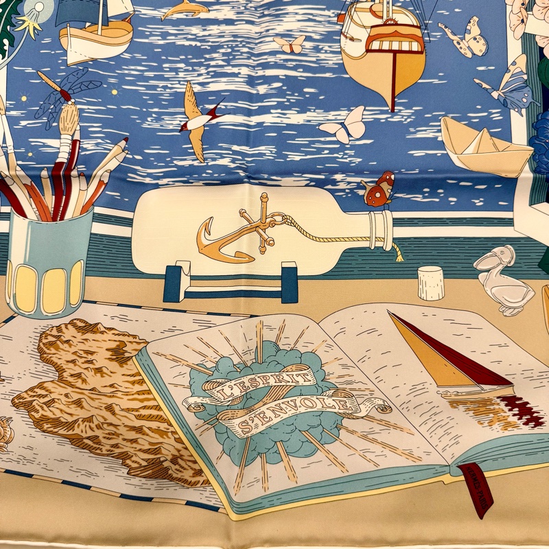 Hermes 90*90方巾-1