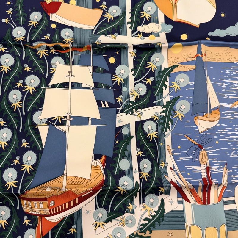 Hermes 90*90方巾-2