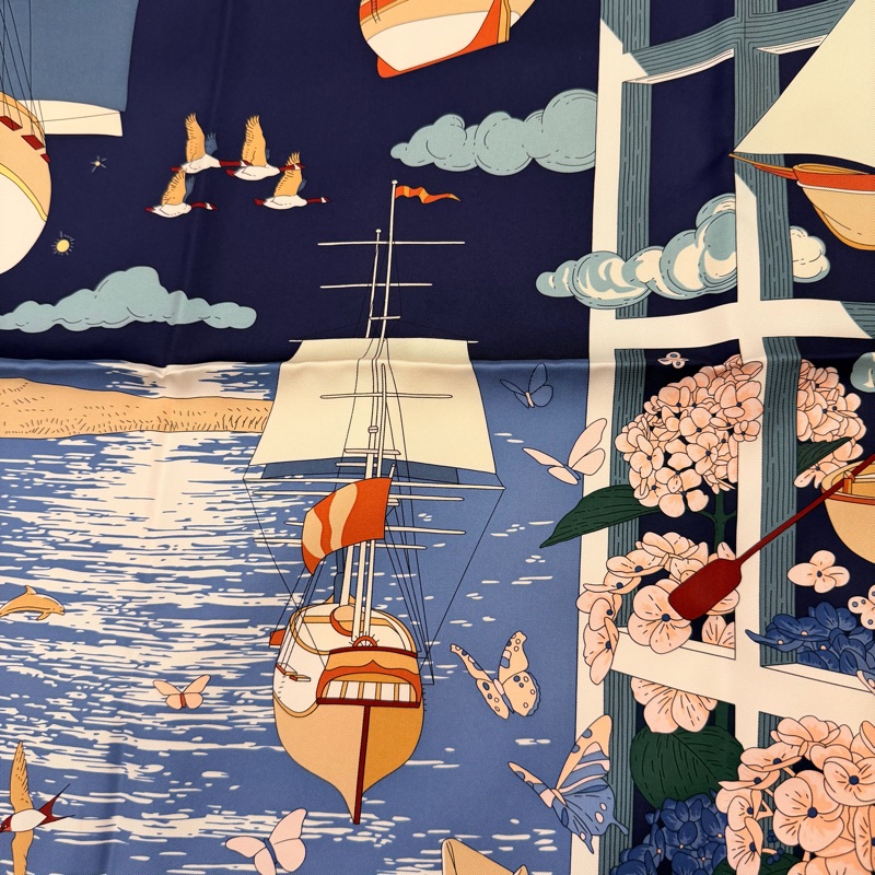 Hermes 90*90方巾-4