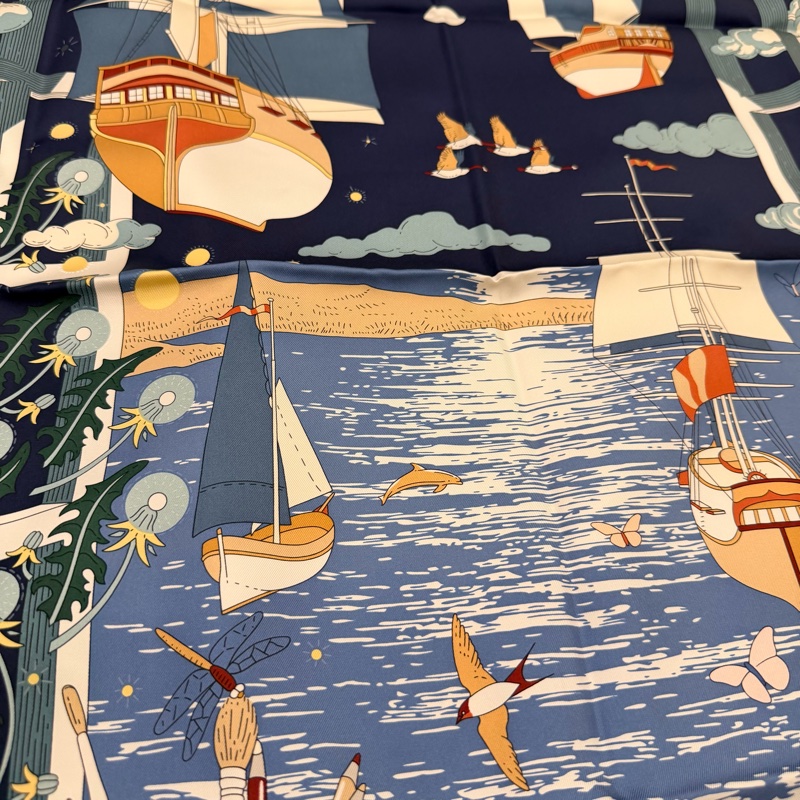 Hermes 90*90方巾-5