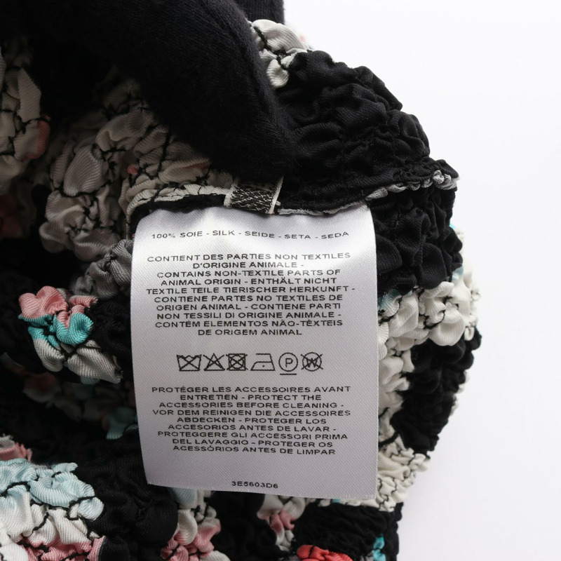 愛馬仕斜紋真絲拉鍊外套,黑色多色,二手女款-3