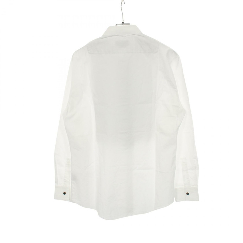 愛馬仕 Serie 羈扣襯衫上衣 #40 15 3/4 純棉 白色 二手 男款-1