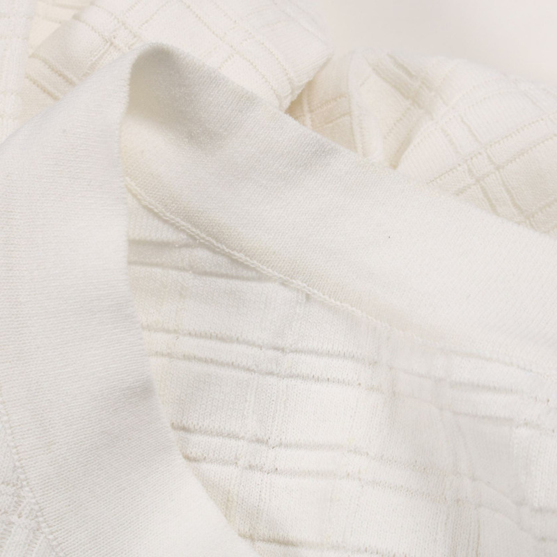 香奈兒 (CHANEL) CC Logo 扣款迷你洋裝 P47573K06030 純棉 白色 #36 二手女裝-6