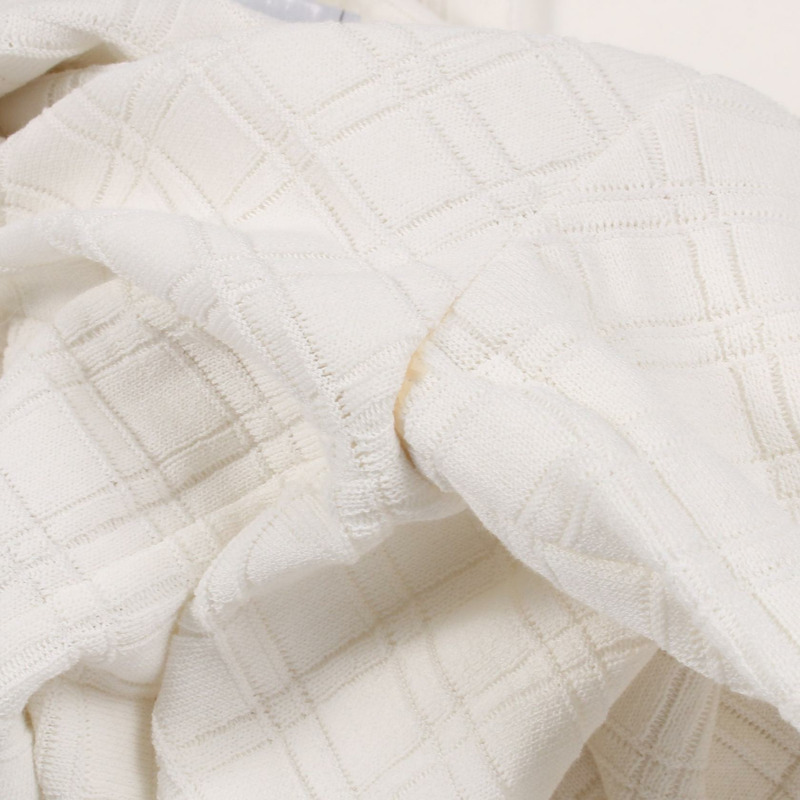 香奈兒 (CHANEL) CC Logo 扣款迷你洋裝 P47573K06030 純棉 白色 #36 二手女裝-7