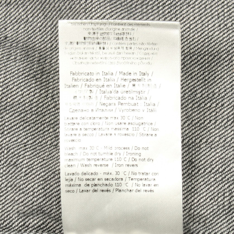 FENDI 牛仔外套 #40 短袖襯衫 FLF725 棉質灰色 二手 女款-5