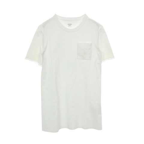 愛馬仕 Palefroi 白色棉質連身裙，二手女款，36 碼