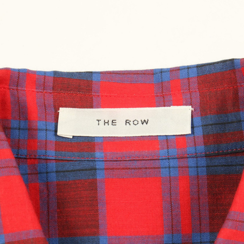 THE ROW Nesson 襯衫,純棉材質,紅藍配色,0號,二手女款-2