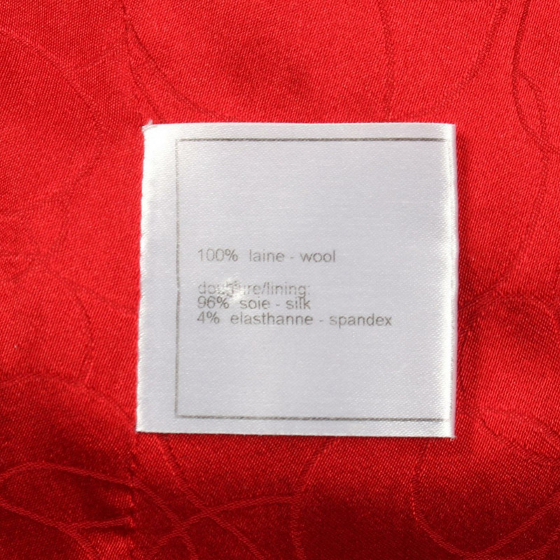 香奈兒短版羊毛大衣外套 P29302V15218 紅色 二手 女款 40碼-4