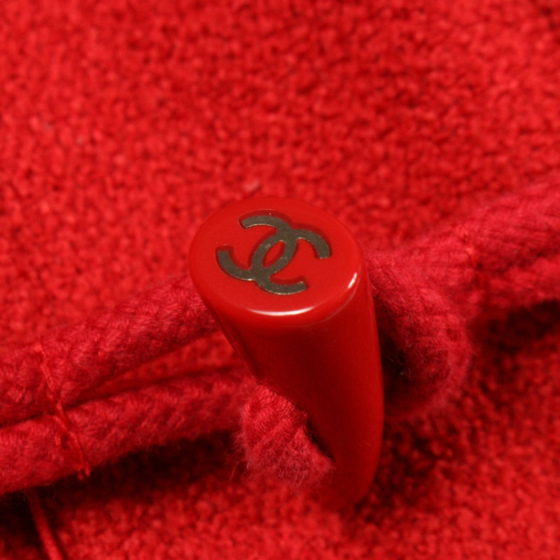 香奈兒短版羊毛大衣外套 P29302V15218 紅色 二手 女款 40碼-6