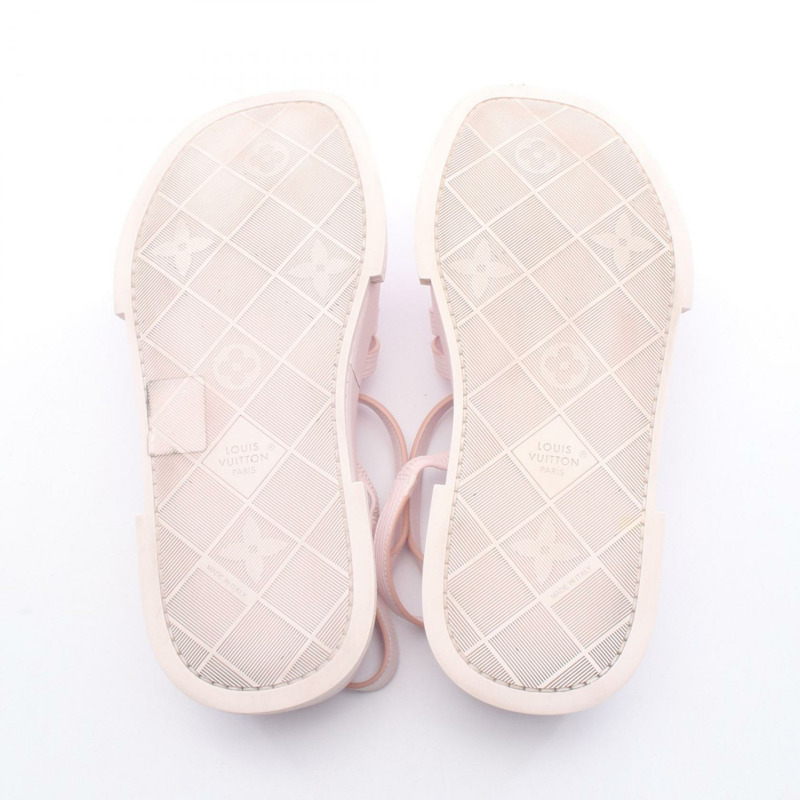 路易威登 LV × TM MAYA 涼鞋,粉紅真皮,二手女款,#35.5-4