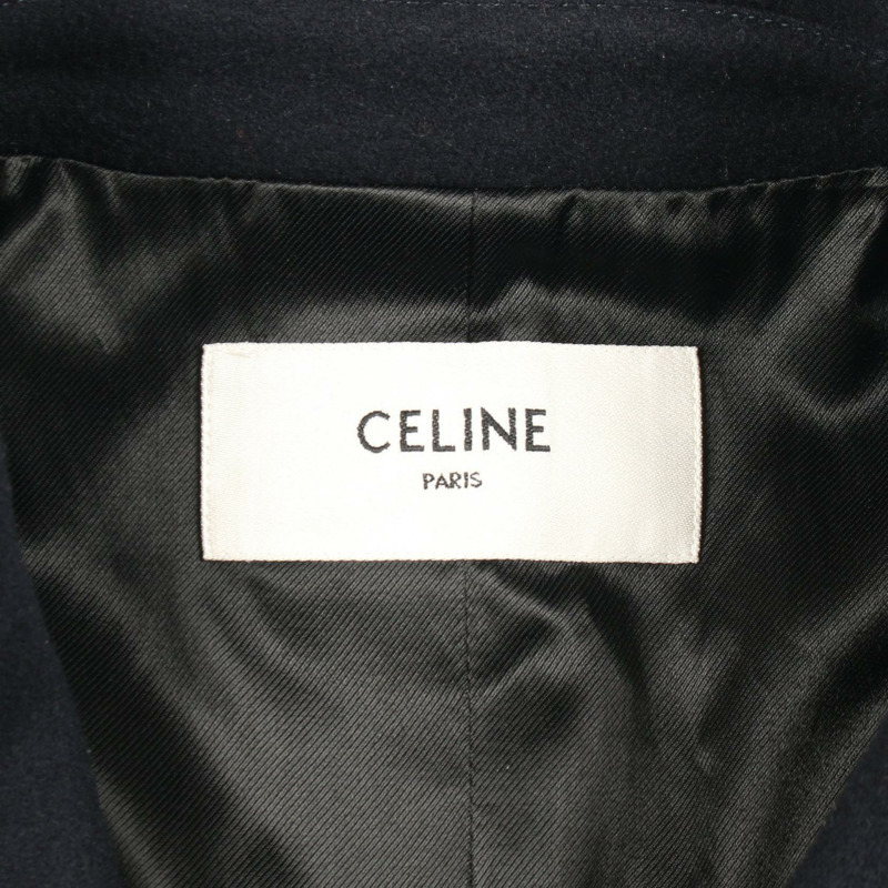 CELINE 其他羊毛大衣海軍藍二手女裝-2