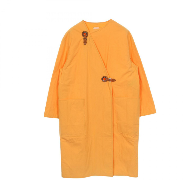 愛馬仕其他棉質橙色外套，二手女款-0