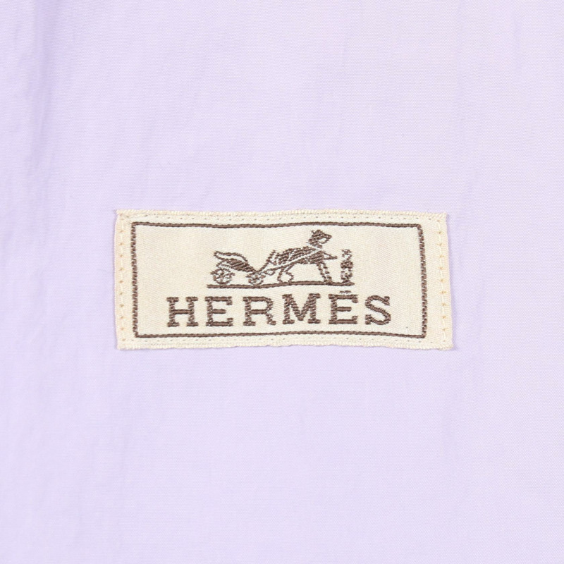 愛馬仕抽繩連帽外套，其他款式，尼龍材質，紫色，二手男士-2