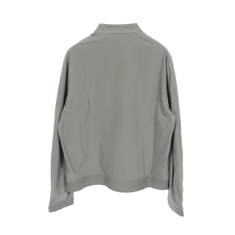 愛馬仕 Serie 紐扣短夾克 其他夾克 尼龍皮革 灰色 二手 男士-1