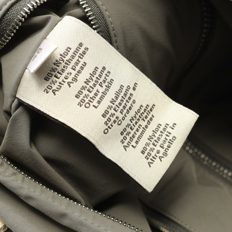 愛馬仕 Serie 紐扣短夾克 其他夾克 尼龍皮革 灰色 二手 男士-3