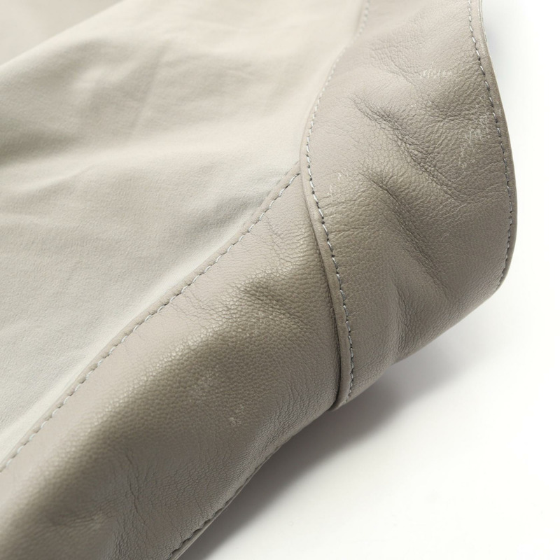 愛馬仕 Serie 紐扣短夾克 其他夾克 尼龍皮革 灰色 二手 男士-4