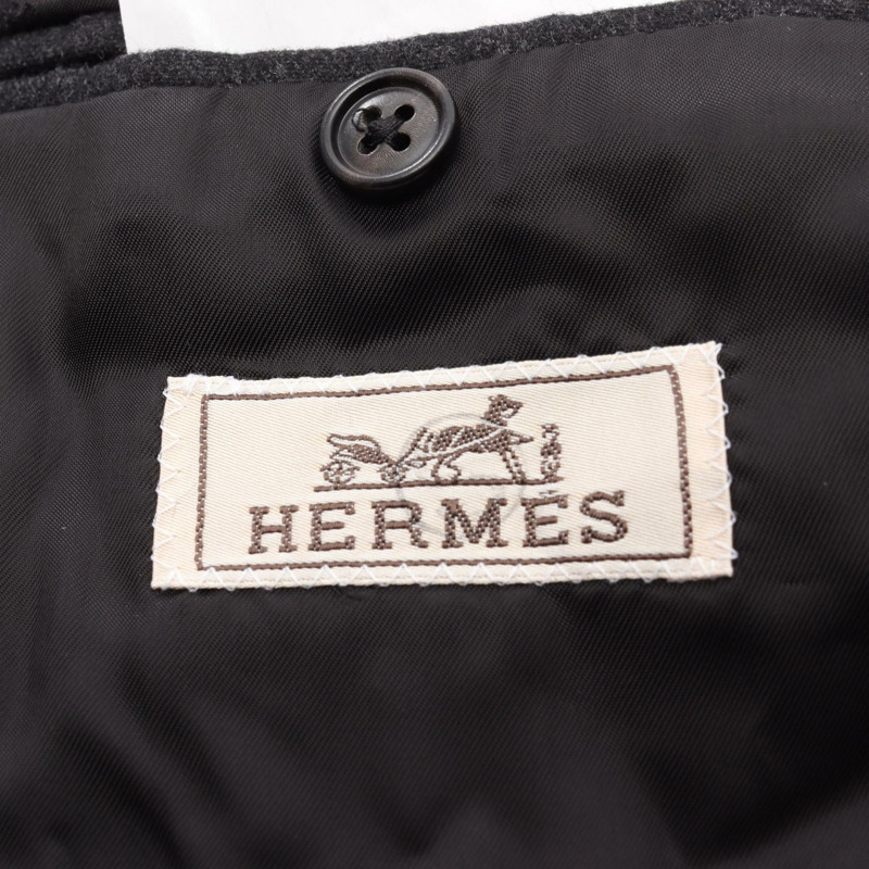 愛馬仕其他款式男士灰色羊絨夾克-2