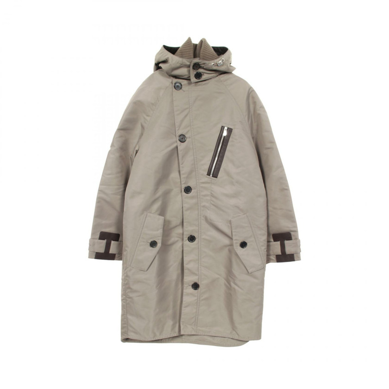 愛馬仕其他男士灰色尼龍外套-0