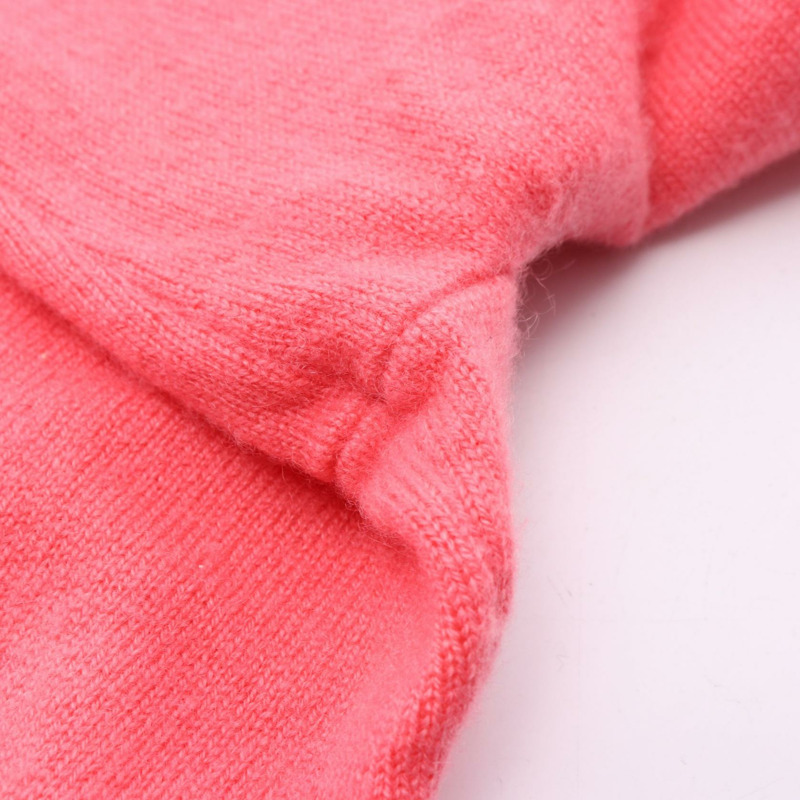 香奈兒 COCO 標誌紐扣開襟羊毛衫,粉紅色,二手,女款,36碼-5