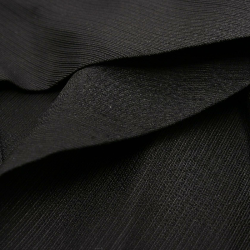 愛馬仕 Lavalliere 領口連身裙 #40 無袖束腰絲黑色二手女裝-5