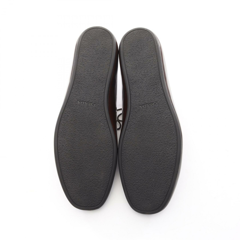 PRADA 男士繫帶皮鞋 2EG448 棕色 二手-3