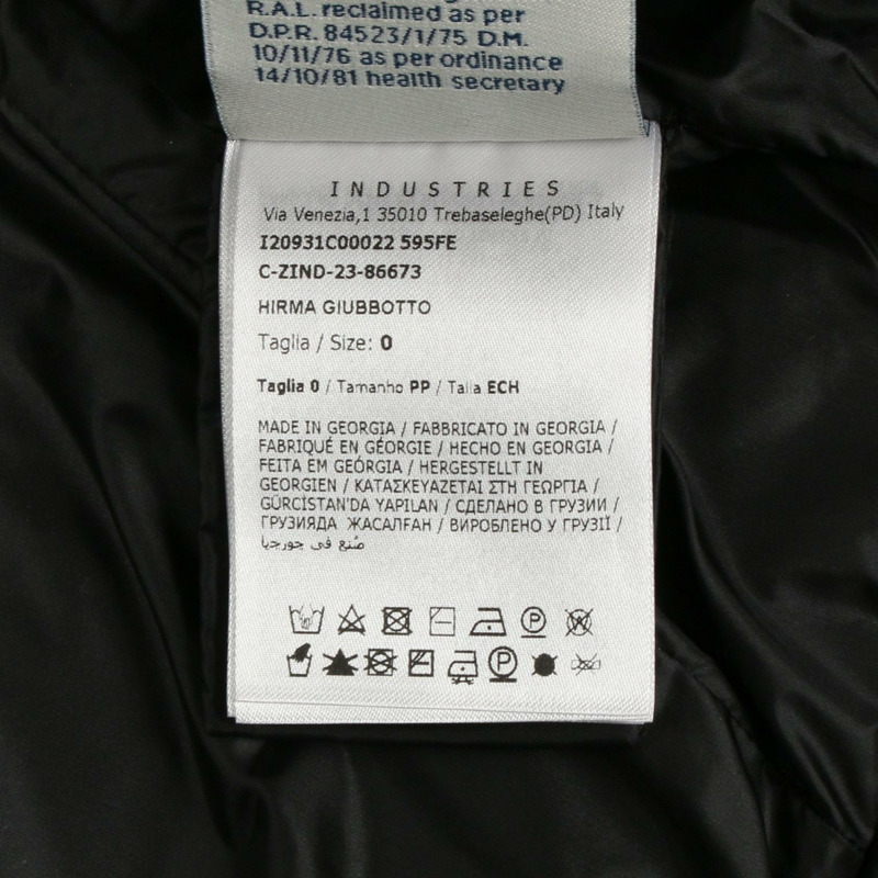 MONCLER HIRMA 羽絨衣外套連帽衫 #0 尼龍黑色二手女款-4