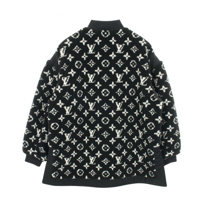 路易威登 Monogram Teddy Blouson RW241WW GP1 FQJA12 羊毛黑 #40 二手女款-1