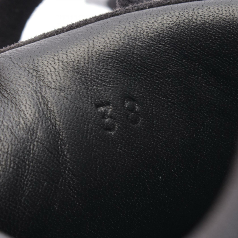 愛馬仕 Bouncing 運動鞋 #38 皮革絨面革黑白二手女鞋-6