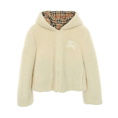 BURBERRY AUSTREL Boa 其他羊毛夾克 白色 二手 女款