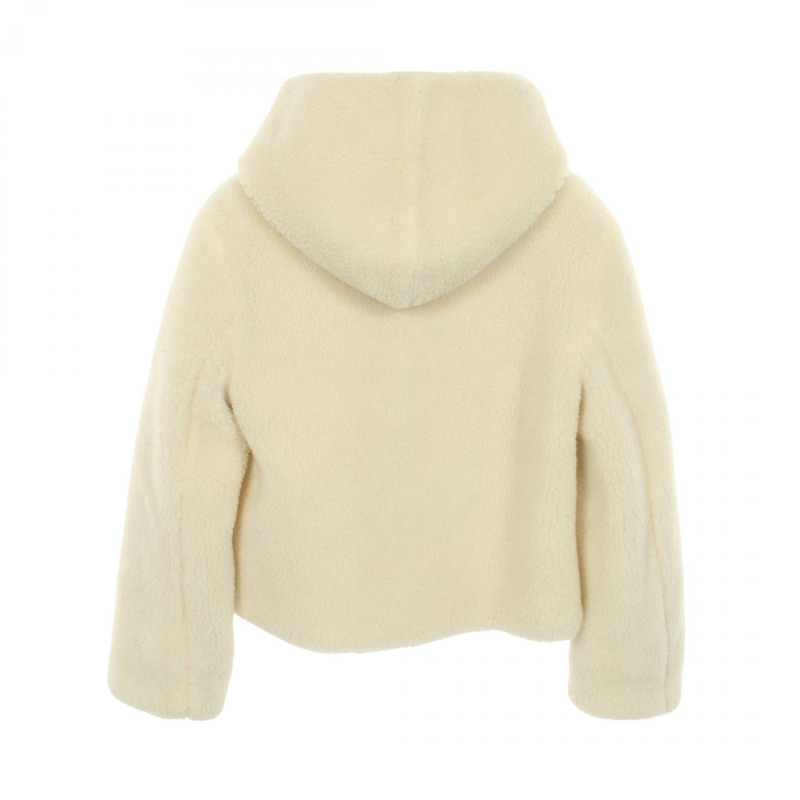 BURBERRY AUSTREL Boa 其他羊毛夾克 白色 二手 女款-1