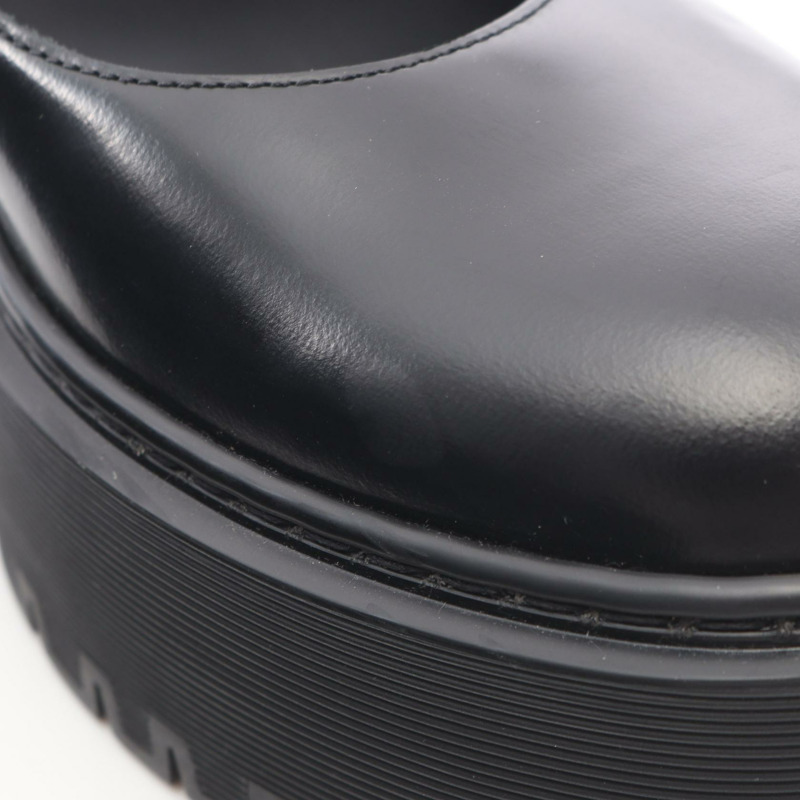 愛馬仕黑色真皮女款皮鞋(二手)-6