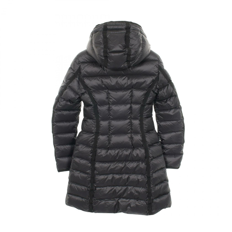 MONCLER HERMINE 羽絨外套 #00 連帽外套 尼龍 黑色 二手 女款-1