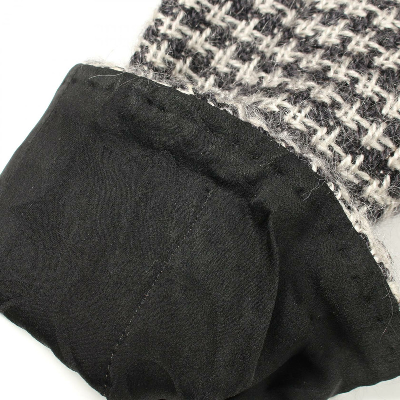 香奈兒 COCO 標誌紐扣斜紋軟呢外套,莫赫亞海軍藍/白色,二手女款-5