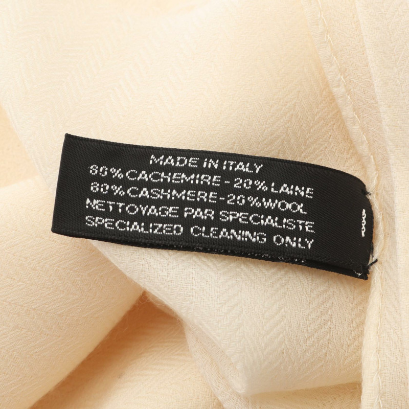 愛馬仕 (HERMES) 披肩圍巾,羊毛羊絨材質,米色,二手,女士款-3