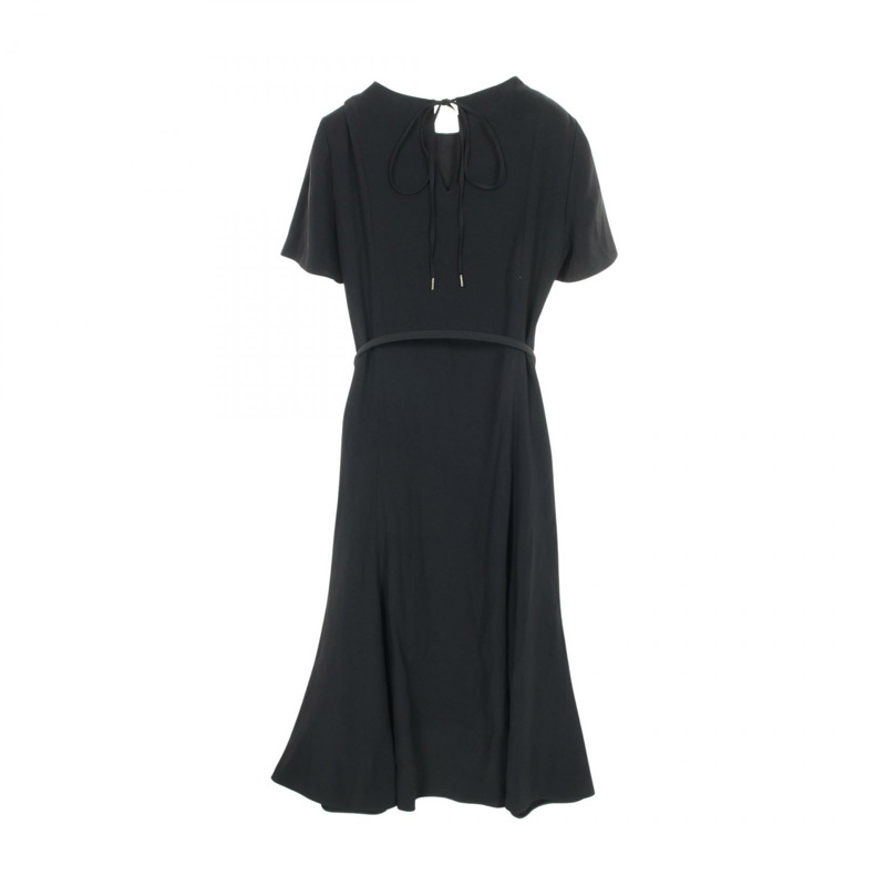 GUCCI 連身裙，半袖，醋酸纖維，海軍藍，二手女款-1