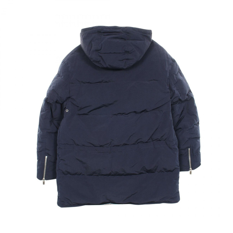 愛馬仕 Sellier 紐帶羽絨外套 #50 連帽衫 尼龍聚酯纖維 海軍藍 二手 女款-1