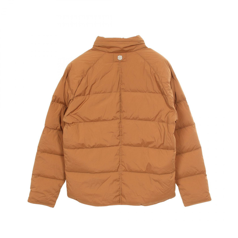 愛馬仕 Sellier 紐扣羽絨外套 #XL 尼龍卡其色 二手男款-1