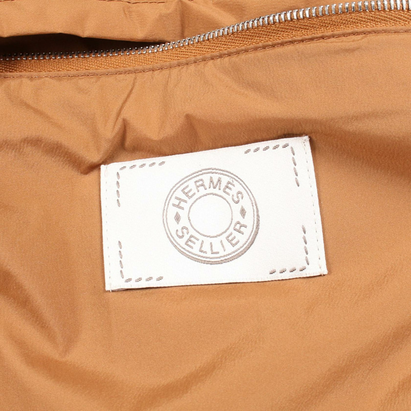 愛馬仕 Sellier 紐扣羽絨外套 #XL 尼龍卡其色 二手男款-2